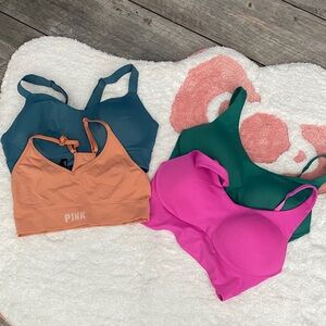 PINK Victoria's Secret Sports Bras - Orange, Green, Pink